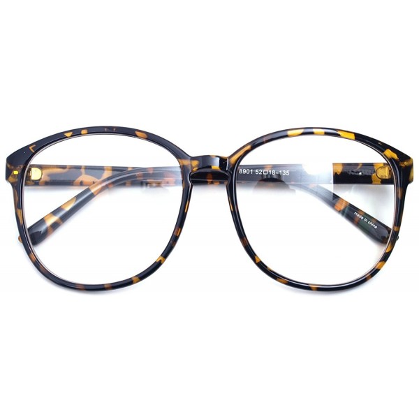 Oversized Rimmed Glasses Prescription Leopard