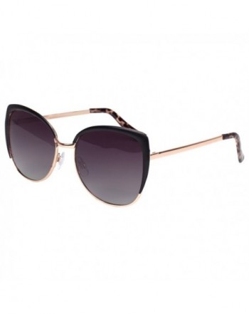 VIVIENFANG Semi Rimless Oversized Sunglasses 86447B