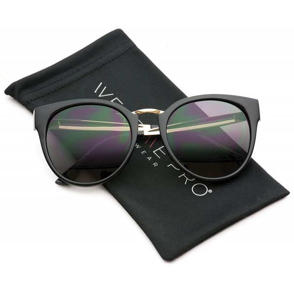 Pointed Fashion Metal Mirrored Sunglasses