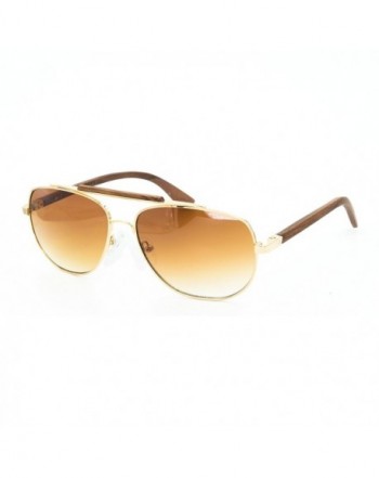 Bamboo rosewood aviator sunglasses sweat