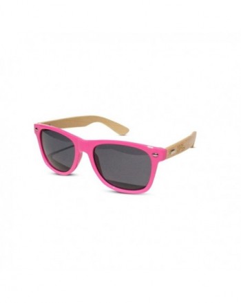 Wayfarer Sunglasses Bamboo Temples Colored