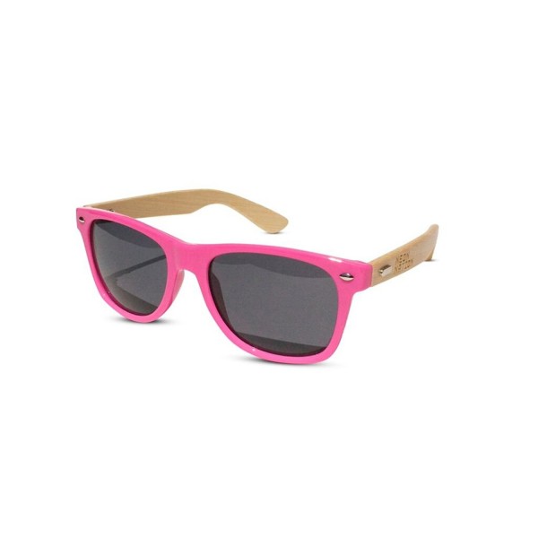 Wayfarer Sunglasses Bamboo Temples Colored