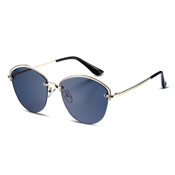 Rimless Polarized Sunglasses Copper Mirrored